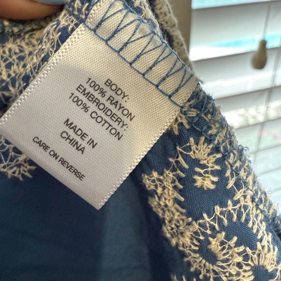 New York & Company Kimono Cardigan Women's XS Blue Rayon Open Front Crochet NWT - Picture 6 of 12